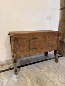 Mueble de Bar para el Hogar de Madera de Teca de Primera Calidad, Multiusos, Ajustable en Altura, Estilo Moderno y Lujoso, Diseño Tradicional Damchiya - Product Image 2