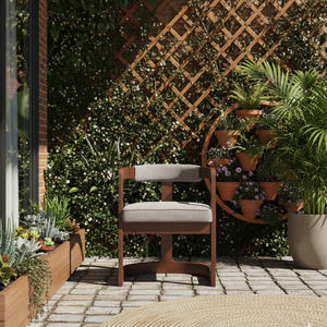 Silla de Comedor Moderna y Contemporánea de Lujo Phillips, Estructura de Madera Maciza, Tapicería Súper Cómoda, Modelo para Hogar y Hotel - Product Image 1