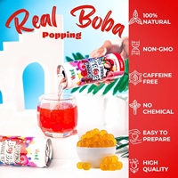 OEM/ODM 330ml Popping Boba Bubble Tea Lychee Sap Drankfles Versgeperst Magere Halal Gecertificeerd BRC/GMP HACCP Gecertificeerd
