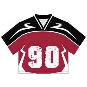 เสื้อฟุตบอลทรงปกติสั่งทำขายส่งสำหรับกีฬา เสื้อยืดแฟชั่นสตรีทผู้ชาย ผ้าโพลีเอสเตอร์/คอตตอน ระบายอากาศ แห้งเร็ว - Product Image 1