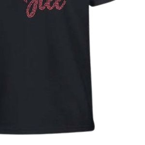 เสื้อยืดคอกลมแขนสั้นสีดำสำหรับวัยรุ่นพร้อมดีไซน์ประดับเพชรสำหรับใส่ไปโรงเรียนทุกวันสตรีทแวร์เสื้อผ้าที่สวมใส่สบาย - Product Image 6