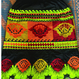 Nueva Falda Plisada Bordada de Estilo Polinesio Único para Mujer, Falda de Alta Calidad con Bordado Estilo Micronesio - Product Image 6