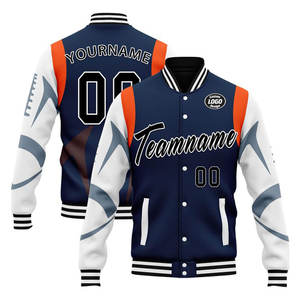 Chaqueta de Béisbol Eshel Intl para Hombre, de Lana y PU, Talla Personalizada, Directo de Fábrica, MOQ Bajo, Calidad Garantizada, Envío a Todo el Mundo - Product Image 3