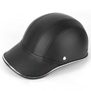 1 pezzo in pelle regolabile casco anti-UV parasole antivento bici moto cappello protezione UV cappellino da Baseball per la guida - Product Image 6