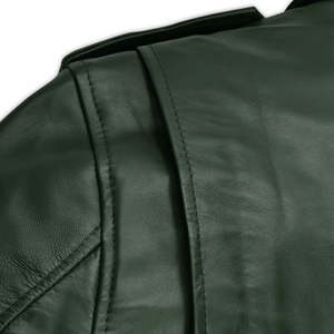 Vestes en cuir à fermeture éclair intégrale à prix de gros – Blouson d'hiver élégant en cuir véritable de qualité supérieure pour homme - Product Image 5