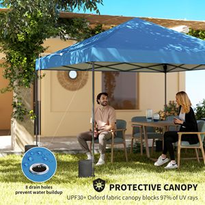 "10x10 ft Dark Blue Pop up <b>Canopy</b> <b>Tent</b> Instant Setup Portable with Roller Bag" - Product Image 5