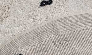 Round Modern Cotton Rug Tufted Anti-Slip Cushioned Soft Floor <b>Mat</b> for Living Room Bedroom Hotel - Product Image 5