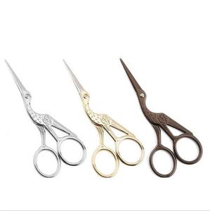 Stainless Steel Stork Scissors Sharp Tip Embroidery Craft <b>Nail</b> <b>Art</b> Scissors Vintage Crane Design Personal Care Tools - Product Image 1