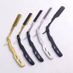 Morje Surgical Logo Folding <b>Razor</b> Stainless Steel <b>Blade</b> Plastic Handle Face Shaving Tool Barber Shop Use <b>Single</b> <b>Blade</b> Manual - Product Image 2