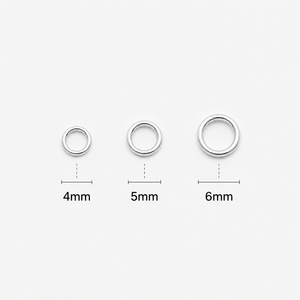 925 Sterling <b>Silver</b> Closed Jump Ring 4mm Round Connector for Permanent Jewelry DIY Findings Wholesale Bulk Supply - Product Image 1