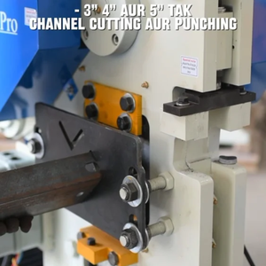 Máquina Punzonadora, Cortadora y Entalladora Hidráulica para Trabajos de Hierro, Equipo de Fabricación de Metal de Uso Pesado Semiautomático Industrial - Product Image 4