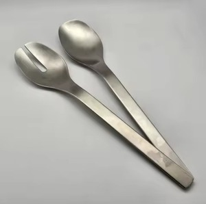 Premium Stainless Steel Salad <b>Server</b> Set Elegant Serving Spoon Fork for Dining and <b>Buffet</b> Service - Product Image 3