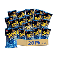 Chips de tortilla roulées Takiss Pickle Punch, saveur aneth piquant et épicé, 260g