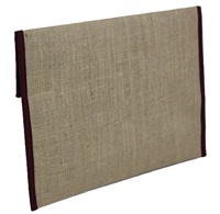 Jute écologique A4 taille haute qualité conférence dossier personnaliser Logo Style organisateur entreprise souvenir cadeau