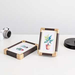 Cadre photo en bois éco-responsable fait main personnalisé, support d'image personnalisé pour table, pour couples, familles, photos de mariage - Product Image 2
