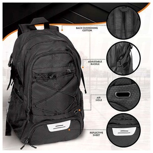 Sac à dos de basketball décontracté en nylon léger personnalisable de haute qualité 2026 avec compartiment à chaussures et fermeture éclair - Product Image 4
