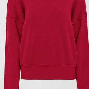 Sudadera Premium para Mujer, de Invierno, para Gimnasio, con Hombros Descubiertos, de Felpa Francesa Lavada, con Logotipo Personalizado Bordado - Product Image 6