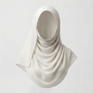 Hiyab de Chifón de Color Sólido para Mujer, Transpirable, para Uso Diario, Pañuelo Étnico de Oriente Medio - Product Image 1