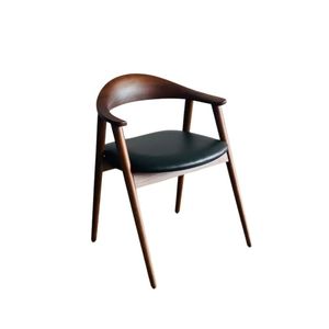 Chaises de restaurant en teck de qualité supérieure avec sièges en mousse, design simple et élégant - Product Image 4