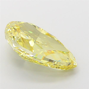 Diamant de laboratoire élégant de forme poire, jaune vif fantaisie, taille excellente, haute brillance, pierre lâche de type CVD 2A, pour la fabrication de bijoux. - Product Image 4