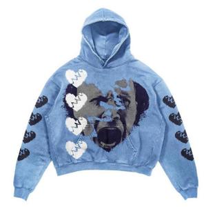 Sweat-shirts à capuche unisexes en tricot brodé et imprimé sur mesure, en molleton de coton premium, écologiques, service OEM - Product Image 3