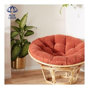 เก้าอี้ปาปาซานคุณภาพพรีเมียม รุ่น 2026 โครงไม้ไผ่ เบาะนุ่มสบาย เหมาะสำหรับนั่งพักผ่อนและมุมอ่านหนังสือ ดีไซน์มั่นคง - Product Image 5