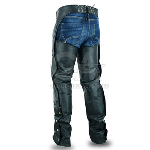 Long Lasting Stable Wear Professional Horseback Training Apparel Outdoor <b>Riding</b> Equipment Classic Brown Black Leather <b>Chaps</b> - Product Image 5