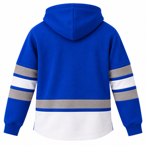 Felpa con Cappuccio Blu Reale Phi Beta Sigma per Uomo, Ricamo con Lettere Greche, Numero 14, Collo in Pizzo, Invernale, Poliestere/Cotone, Fraternità - Product Image 4