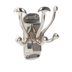 ตะขอแขวนผนังตกแต่งและราวแขวนปรับระดับได้ งานโลหะ แขวนเสื้อผ้า ผ้าเช็ดตัว เสื้อโค้ท ตะขอแขวนดีไซน์หรูหราอเนกประสงค์ - Product Image 1