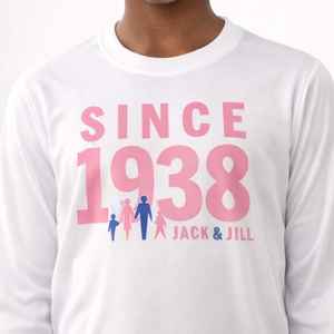 T-shirt à manches longues pour jeunes Jack and Jill, blanc, avec motif « Depuis 1938 », confortable, vêtements de sport pour enfants et adolescents - Product Image 4
