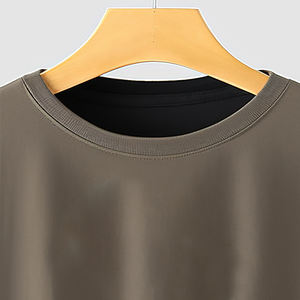 T-shirts pour hommes en coton biologique doux de qualité supérieure, personnalisés avec votre marque, vêtements d'été, style streetwear, décontractés, épais - Product Image 3