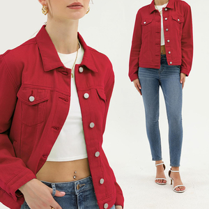 Veste en jean pour femme, toutes les couleurs, nouvelle collection, tendance, tissu durable, confortable, respirante, personnalisable. - Product Image 4
