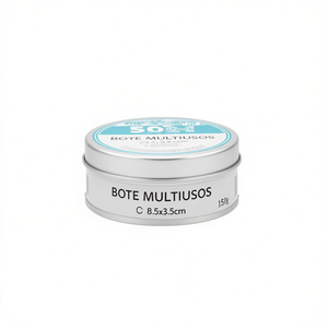 Contenitore in Latta Multiuso Iln 8.5x3.5cm 150g Barattolo per Conservazione - Product Image 1