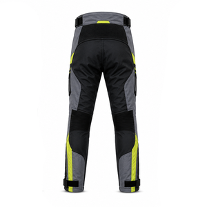 Pantalon de moto d'hiver chaud, isolé, en textile, avec tissu extérieur imperméable, protection des genoux, construction coupe-vent. - Product Image 3