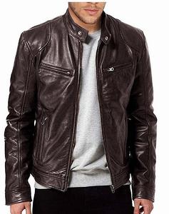 Hot Selling Product Best Winter <b>Men's</b> Slim Fit <b>Leather</b> <b>Jackets</b> Customized Design & Logo Full Zipper <b>Men</b> <b>Leather</b> <b>Jacket</b> - Product Image 6