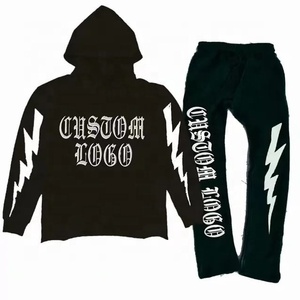 Ensemble chemise de gym jogger 100% coton réversible survêtement d'entraînement pour hommes vêtements de rue style décontracté pour l'hiver taille XL - Product Image 1