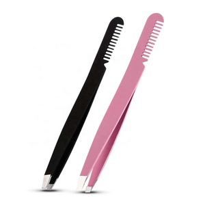 Ensemble de pinces à épiler de qualité supérieure en acier inoxydable, pinces à épiler pour sourcils avec peigne, instruments de beauté pour femmes - Product Image 6