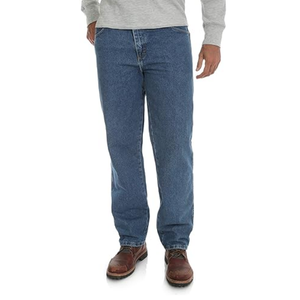 Pantalones Vaqueros de Mezclilla Azules Personalizados para Hombre, Corte Regular, para Uso Diario, Moda Urbana, Verano y Diseño Personalizado - Product Image 1