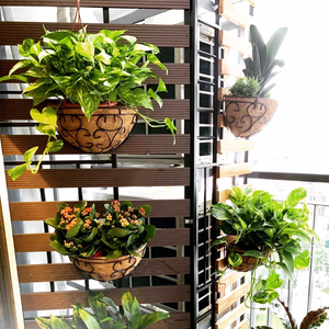 Maceta Colgante Grande de Fibra de Coco, Cesta Decorativa Natural para Plantas, Soporte para Flores, Recipiente de Turba de Coco para Orquídeas, Jardín y Decoración del Hogar - Product Image 5