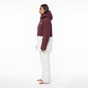 Conjunto de Chaqueta y Pantalones de Esquí Impermeables para Mujer HAWK EYE, con Bloques de Color, Capucha, Cierre de Cremallera, Aislamiento Sintético, Ropa de Invierno para la Nieve - Product Image 2
