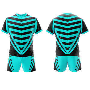 Venta al por Mayor de Camisetas de Rugby Personalizadas con Impresión por Transferencia de Calor y Uniformes de Equipo, 100% Poliéster con Protección UV, Corte Atlético para Hombre - Product Image 3