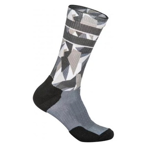 Chaussettes de cyclisme mi-hautes à motif géométrique, respirantes, en spandex et polyester, pour adultes, chaussettes de sport d'été, qualité supérieure, chaussettes personnalisées - Product Image 2