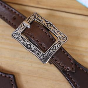 Ensemble de têtière et de collier de poitrail Western en cuir de vachette premium, léger, très tendance, avec motifs perlés personnalisés, équipement équestre saisonnier - Product Image 2