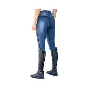 Culottes d'équitation softshell personnalisées de qualité supérieure pour femmes, effet denim |   Pantalons d'équitation élégants pour l'exportation équestre mondiale - Product Image 4