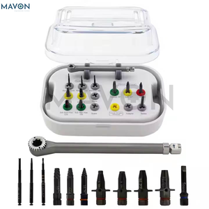 Kit de Cirugía Oral y Ortodoncia de Acero Inoxidable de Alta Calidad, 33 Piezas, Manual, Juego de Instrumentos Avanzados para Implantes Dentales, Color Rosa Quirúrgico - Product Image 3