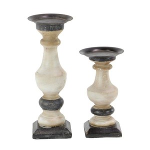 Candelabro Rústico de Aluminio con Acabado Desgastado para Decoración Rústica y Boho - Product Image 3