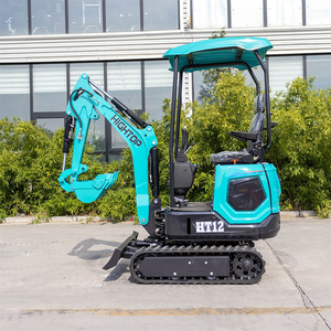 Mini-excavatrice hydraulique sur chenilles HT12, excavatrice compacte de 1,2 tonne pour travaux de construction - Product Image 4