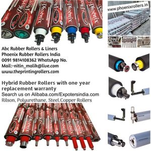 Rilson Rider Rollers for Speed Master Hard <b>Plastic</b> Ink Durable CD/SM 102 SM 74 SM72 20 Year Life Span Made <b>Rubber</b> PU Material - Product Image 4