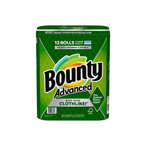 Bounty Select A Size Paper Towels White 12 Double Rolls | Bounty Quick Size Paper Towels 12 Family Rolls 30 Regular Rolls - Product Image 5