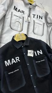 Camisas de Algodón 100% de Tela Ancha, Sólidas, ODM, Ecológicas, Vintage, Casuales, Modernas, Elegantes, de Diseñador, Premium para Hombre - Product Image 5